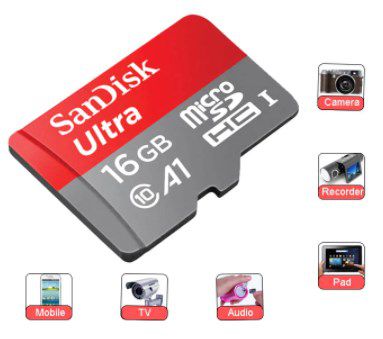 Cartão de 16 giga Sandisk