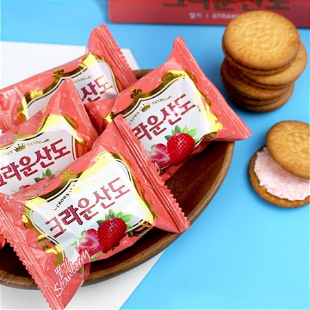 Biscoito Sando Morango - Crown - Und