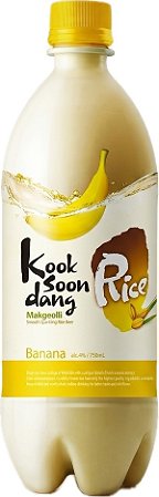 Makgeolli Banana Garrafa (vinho de arroz coreano)