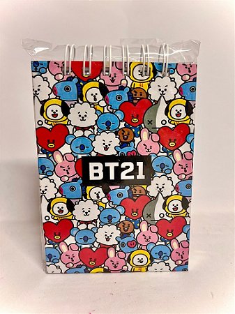 Bloquinho BT21 Colorido