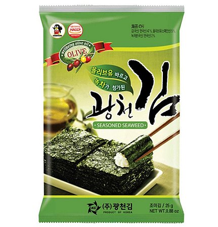 Salgadinho de Alga Ajinori Chá Verde c/ Oliva 5g