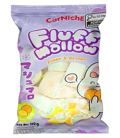 Marshmallow Corniche Sabor Limão e Laranja 118g