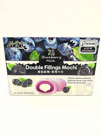 Mochi Leite e Blueberry- cx 180g