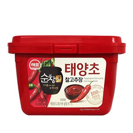 Pasta de Pimenta Coreana (Gochujang) 500 g - Pote vermelho BIBIGO