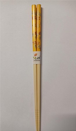 Hashi Marrom Claro Flores Amarelo