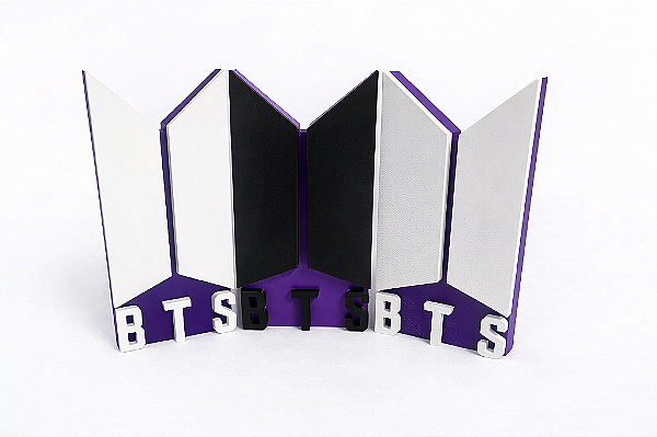 Placa Decorativa BTS 3D para Decoração