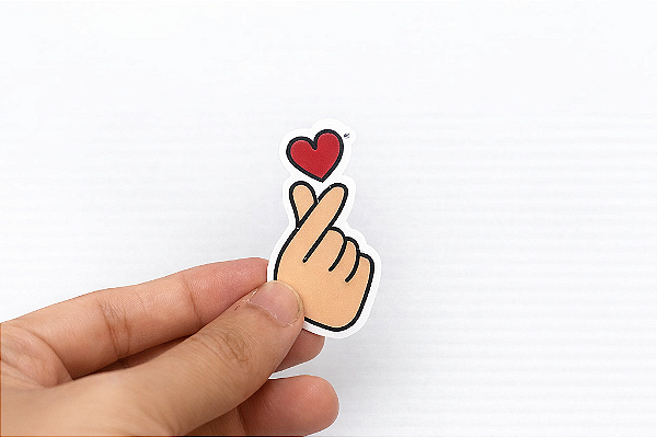 Imã Coração Coreano Decorativo Pequeno