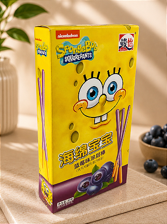 Palito de bolacha Bob Esponja - Mirtillo 48g