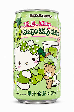Bebida Hello Kitty - Uva com Gelatina