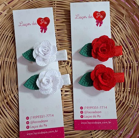 PAR CLIPS FLOR FESTAS