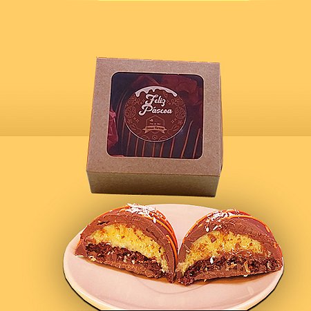 Ovo de Pão de Mel 130g - Beijinho - Dupla Camada