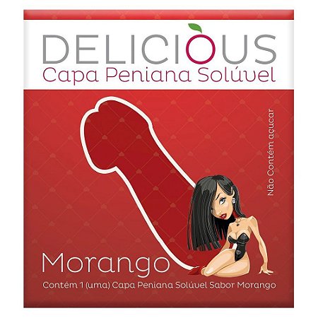 CAPA PENIANA COMESTÍVEL MORANGO
