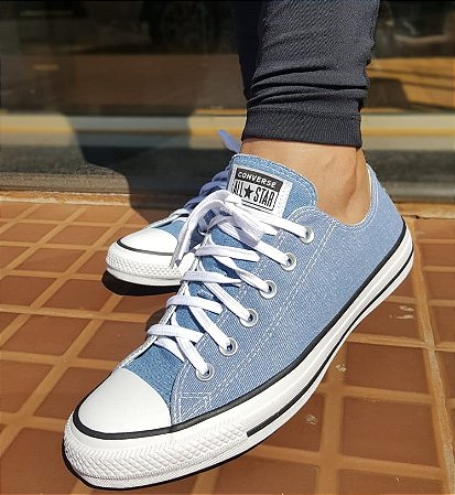 Tênis Converse All Star Chuck Taylor Feminino Jeans Azul