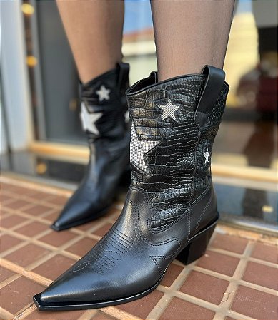 Bota VICENZA Ohio Star Preta