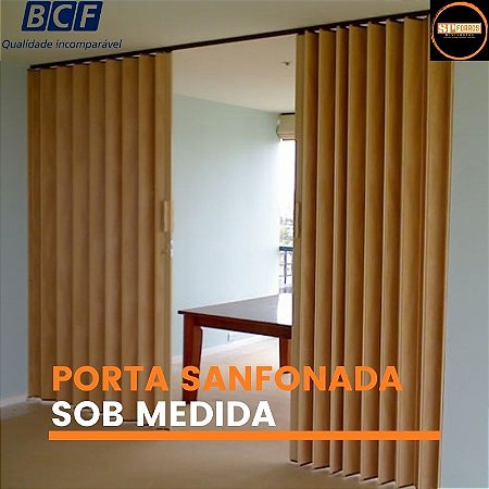 Porta Sanfonada SOB MEDIDA - Porta Sanfonada tamanho padrão