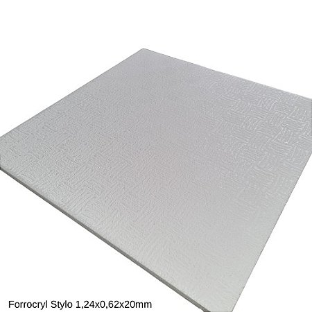 Forro Isopor Forrocryl Stylo 1.250 x 625 x 20mm (peça)