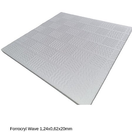 Forro Isopor Forrocryl Wave 1.250 x 625 x 20mm (peça)