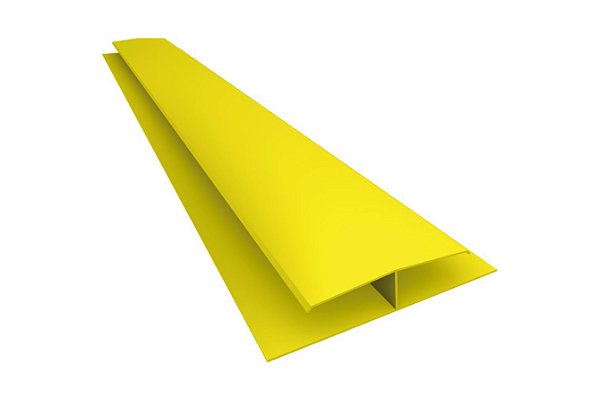 Emenda H Rígida de forro PVC Amarelo 6m Plasbil
