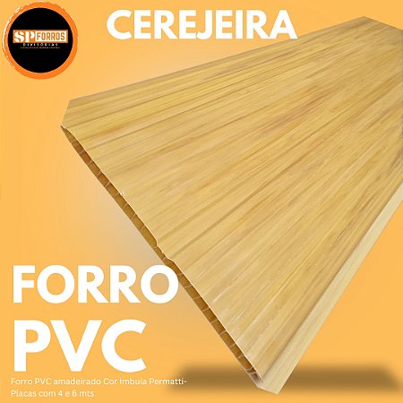 Forro pvc madeira-Cor cerejeira-Permatti