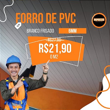 Forro de PVC  6mm x 20cm x 3.50m Branco Gelo Madex