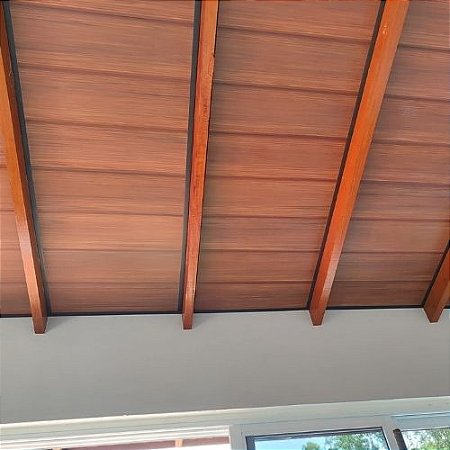 Forro PVC Liso Junta Seca Amadeirado Perfilix – Mogno