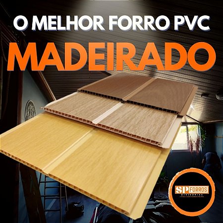 Forro PVC Amadeirado-Cerejeira-Nogueira-Mogno-(M2)