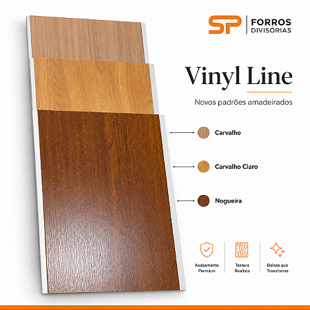 Forro Vinyl Line Madex – PVC Alto Padrão em Réguas de 4m, 5m e 6m