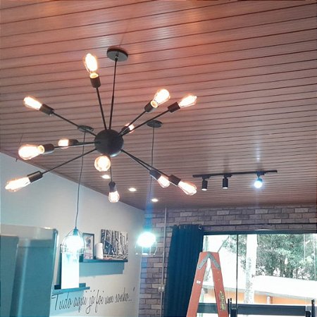 Forro de PVC 8mm x 20cm x 4.00m Nogueira Gigaplast