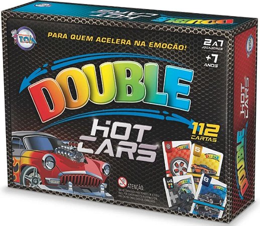 Jogo De Cartas Double Hot Cars - Tóia 12169