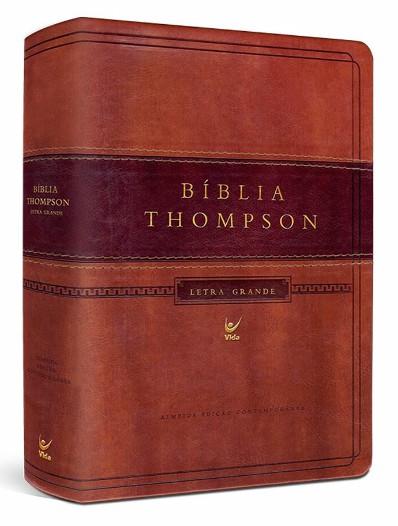 Bíblia Thompson - AEC - Letra Grande - Luxo Marron - Com Índice