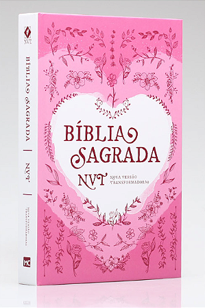 Bíblia Sagrada NVT - Coração Rosa