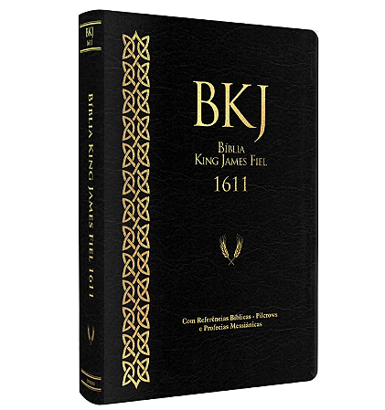 BÍBLIA KING JAMES FIEL 1611 - COM REFERENCIAS BIBLICAS PILCROWS E PROF MESSIANICA -  CAPA PRETA