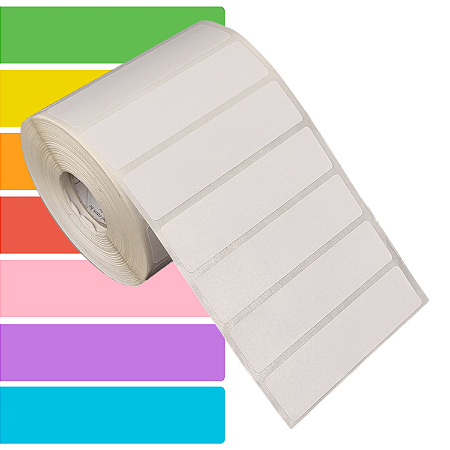 Etiqueta adesiva 80x20mm 8x2cm BOPP p/ congelados p/ Zebra Argox Elgin - Rolo c/ 1304 (30m)