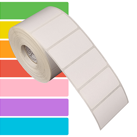 Etiqueta adesiva 50x25mm 5x2,5cm (1 coluna) BOPP p/ congelados p/ Zebra Argox Elgin - Rolo c/ 1071 (30m)