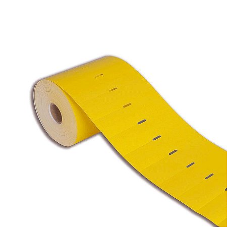 Etiqueta de Gôndola 50x30mm Térmica adesiva Amarela (não precisa de ribbon) para impressora térmica direta - Rolo com 1000 (30m)