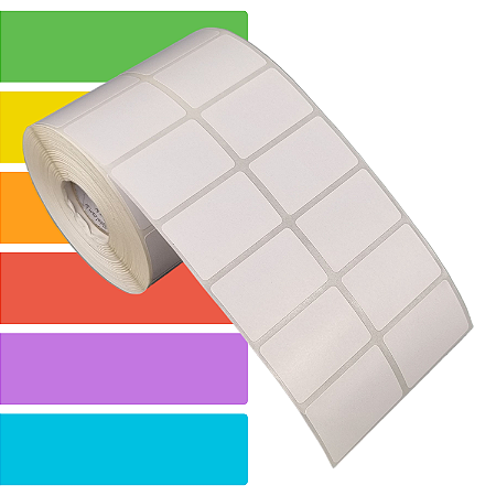 Etiqueta adesiva 40x25mm 4x2,5cm (2 colunas) Térmica (impressão sem ribbon) impressora térmica direta Rolo 30m