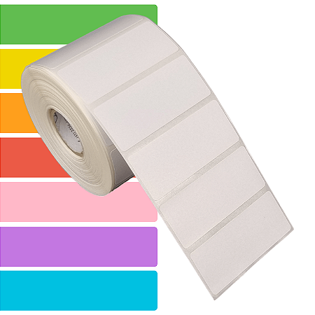 Etiqueta adesiva 60x25mm 6x2,5cm BOPP p/ Zebra Argox Elgin - Rolo c/ 1071 (30m)