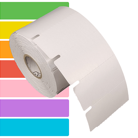 Etiqueta Gôndola adesiva 60x30mm 6x3cm Térmica Gap lateral (impressão sem ribbon) - Rolo c/ 1000 (30m)