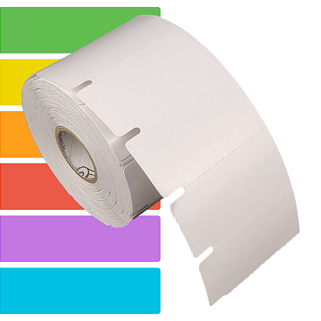 Etiqueta Gôndola adesiva 60x30mm 6x3cm Térmica Gap lateral (impressão sem ribbon) - Rolo c/ 1000 (30m)