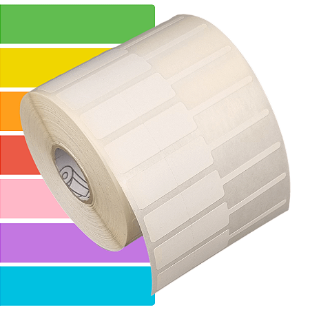 Etiqueta adesiva de jóias e óculos 75x13mm (alça direita) Térmica (impressão sem ribbon) - Rolo c/ 1875 (30m)