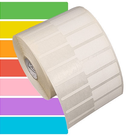 Etiqueta adesiva de jóias e óculos 75x13mm (alça esquerda) BOPP p/ Zebra Argox Elgin - Rolo c/ 1875 (30m)