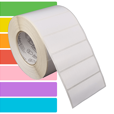 Etiqueta adesiva 100x35mm 10x3,5cm Térmica (impressão sem ribbon) - Rolo c/ 2367 (90m) Tubete 3 polegadas
