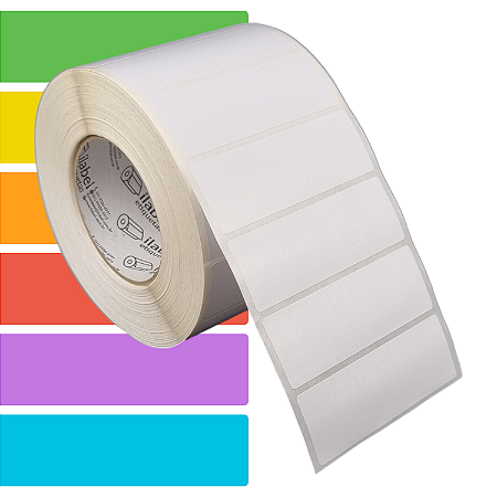 Etiqueta adesiva 100x40mm 10x4cm Térmica (impressão sem ribbon) - Rolo c/ 2094 (90m) Tubete 3 polegadas