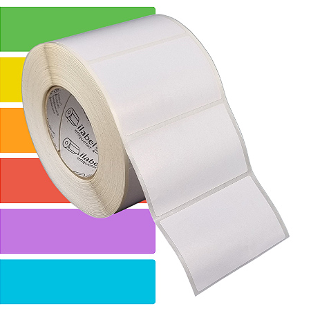 Etiqueta adesiva 100x60mm 10x6cm Térmica (impressão sem ribbon) - Rolo c/ 1428 (90m) Tubete 3 polegadas