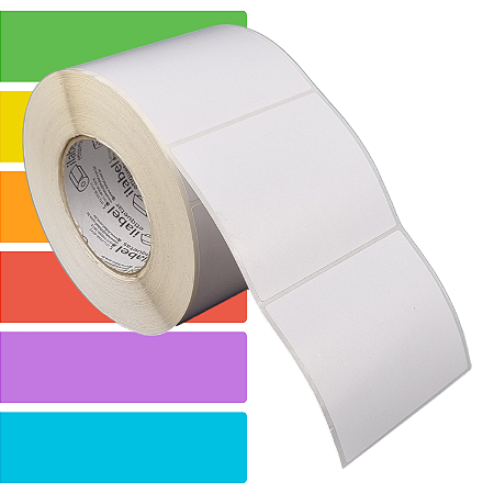 Etiqueta adesiva 102x85mm 10,2x8,5cm Térmica (impressão sem ribbon) - Rolo c/ 1023 (90m) Tubete 3 polegadas