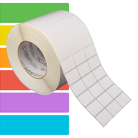 Etiqueta adesiva 33x22mm 3,3x2,2cm (3 colunas) Térmica (impressão sem ribbon) - Rolo c/ 90m Tubete 3 polegadas