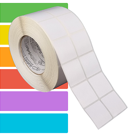 Etiqueta adesiva 40x40mm 4x4cm (2 colunas) Térmica (impressão sem ribbon) Rolo c/ 4182 (90m) Tubete 3 polegadas