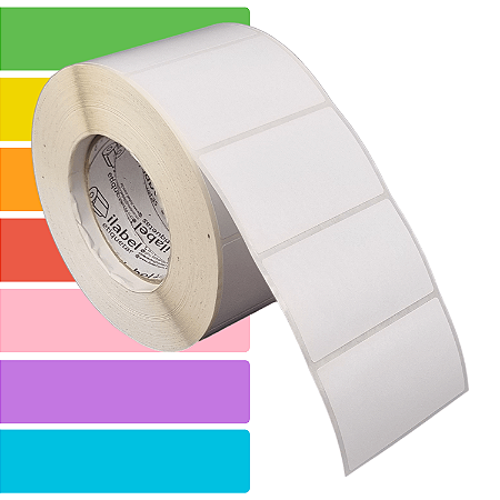Etiqueta adesiva 85x50mm 8,5x5cm Térmica (impressão sem ribbon) - Rolo c/ 1698 (90m) Tubete 3 polegadas