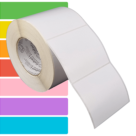 Etiqueta adesiva 102x85mm 10,2x8,5cm Couche p/ Zebra ZT230 S4M ZT410 - Rolo c/ 1023 (90m) Tubete 3 polegadas