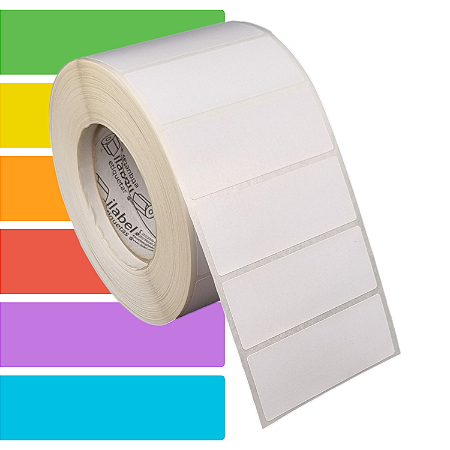 Etiqueta adesiva 90x35mm 9x3,5cm Térmica (impressão sem ribbon) - Rolo c/ 2368 (90m) Tubete 3 polegadas